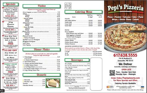Established in 1983. . Peppis pizzeria menu